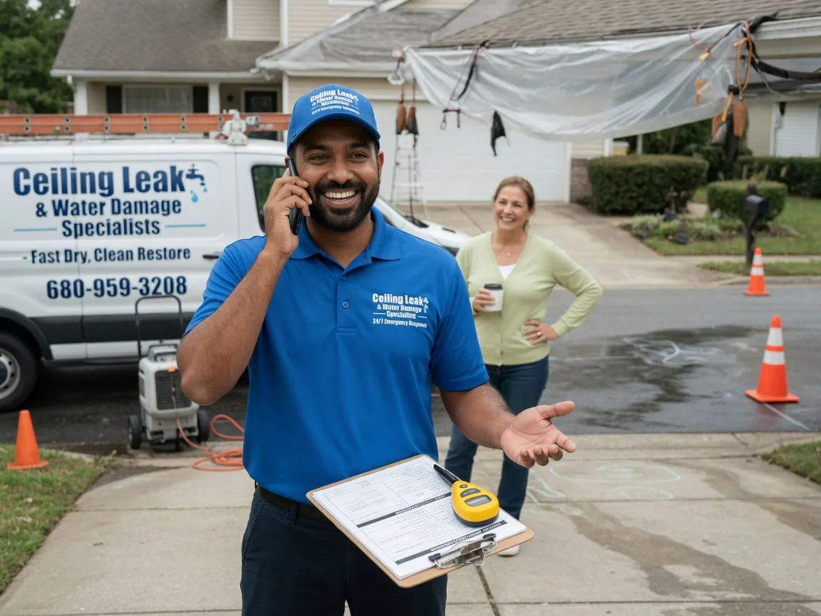 Ceiling Leak Cleanup Stockton, GA FAQs